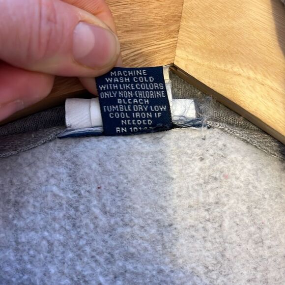 Universal Studios The Simpsons Duff Beer Can Holder Gray Hoodie Men's Sz Medium - Picture 10 of 11